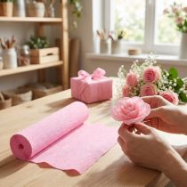 Produkt Papier krepowy florystyczny jasnoróżowy 50x250cm