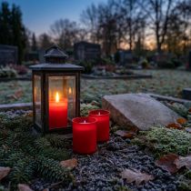 Produkt Wkład do świecy nagrobnej wkład do lampionów nagrobnych czerwony 20 szt