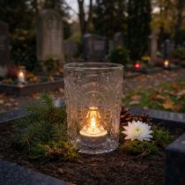 Produkt Szklana lampa wisząca, świecznik, podgrzewacz, szkło Ø7,5cm wys.10cm