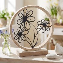 Produkt Metalowe kwiaty dekoracja stołu drewniana metalowa dekoracja sprężynowa W19cm