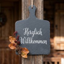 Produkt Naturalny łupek do wiszącej kamiennej tacy czarny 26×18cm