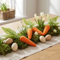 Produkt Dekoracja marchewkowa marchewka flokowana pomarańczowo-zielona wys. 23cm 8 szt