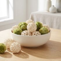 Produkt Kula rattanowa bielona Ø4cm 24 szt