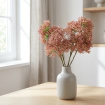 Produkt Gałązka sztucznego kwiatu czarnego bzu 52cm 4szt