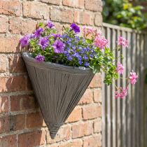 Produkt Doniczka wisząca szara Doniczka do wiszącej lampy ściennej 30×17cm