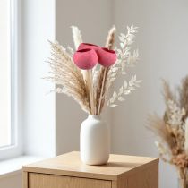 Produkt Suszone kwiaty ozdobne dzwonki na łodydze różowe 42cm 3 szt