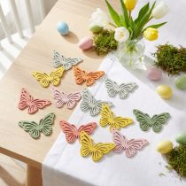 Produkt Shaker drewniany motylek kolorowa posypka dekoracja 4,5×3cm 48 szt