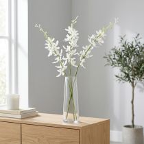 Produkt Storczyki sztuczne Oncidium sztuczne kwiaty białe 90cm