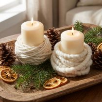 Produkt Sznurek filcowy Wick Thread Sznurek filcowy biały L7m Zestaw 2 szt.