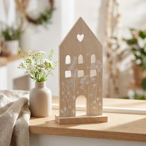 Produkt Drewniany domek dekoracyjny stojak na stół drewniany 28,5cm