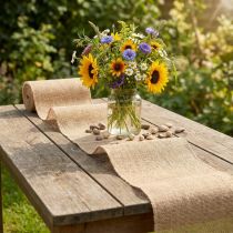 Produkt Naturalna wstążka jutowa o szerokości 15 cm i długości 40 m