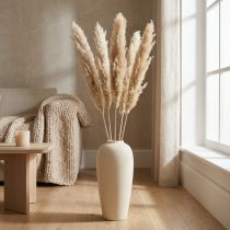 Produkt Dekoracja sucha trawa pampasowa suszona bielona 70-75cm 6 szt