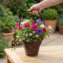 Produkt Koszyk z uchwytem, rustykalny do sadzenia Ø24×H18cm
