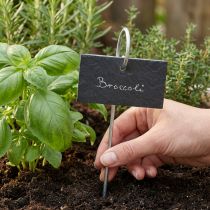 Produkt Naturalne płyty łupkowe Tabliczki z wtyczką do roślin Czarne 25 cm