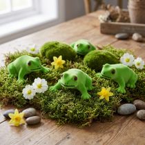 Produkt Dekoracja żaby figurka zielona dekoracja stołu dekoracja sklepu okno 7,5 cm 9 sztuk