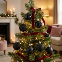 Produkt Mini Tree Balls Czarne, nietłukące tworzywo sztuczne Ø3cm 14szt