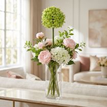Produkt Ozdobny Allium, Kwiat Jedwabny, Sztuczna Kula Por Zielony Ø20cm L72cm