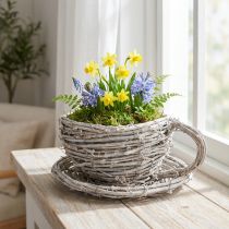 Produkt Filiżanka z naturalnego materiału o rustykalnym uroku do ekskluzywnej dekoracji wnętrz 13 cm