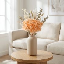 Produkt Bukiet suszonych kwiatów hortensji do eleganckich dekoracji kwiatowych w domu, 65 cm