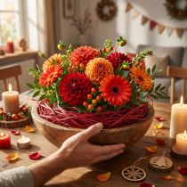 Produkt Rafia dekoracyjna do wykonania rafii naturalnej czerwona 200g