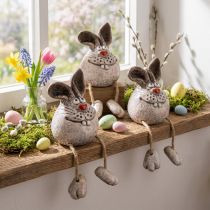 Produkt Stołek ceramiczny króliczek dekoracyjny króliczek 6,5×7×9,5cm 3 szt