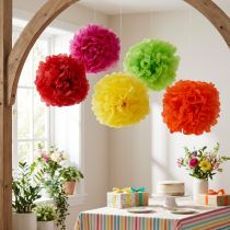 Produkt Pompony papierowe Ø30cm różne. 5szt.