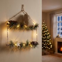 Produkt Dekoracja ścienna Świąteczne lampki LED micro 35×85cm