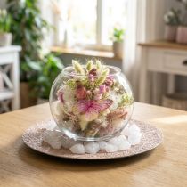 Produkt Wazon kulowy szklany wazon na kwiaty okrągła dekoracja szklana wys. 11cm Ø15cm