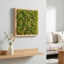 Produkt Mata ze sztucznego mchu – idealna do obrazka z mchem w kolorze jasnozielonym 25×25cm