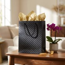 Produkt Torba na prezenty Torba na prezenty czarna 18×10×23cm 1 szt