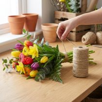 Produkt Wstążka jutowa Wstążka jutowa ze sznurka jutowego Naturalna wstążka dekoracyjna Ø2mm 200m