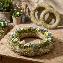 Produkt Wianki z siana, dekoracja stołu, materiał naturalny, Ø 31-32 cm, zestaw 5 szt.