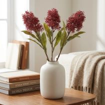 Produkt Sztuczne kwiaty Skimmie Burgundowe Skimmia Japonica Dry Look 59 cm 3 szt.