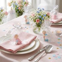 Produkt Figurka dekoracyjna baby blue, pink 4,5cm 2szt.
