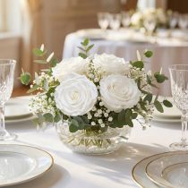 Produkt Prawdziwe główki róż Infinity Roses White Premium Ø8,5cm 4 szt.
