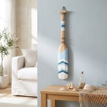 Produkt Drewniana wiosło Dekoracja ścienna Drewniane wiosło Morskie drewniane wiosło dekoracyjne malowane 78cm