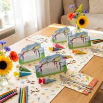Produkt Dekoracja stołu zapisy do szkoły, wizytówki dekoracja startu szkoły 6×9cm 6szt