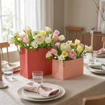 Produkt Torebka kwiatowa ekstra długa z folią łososiowo-różowa 24x12cm 6 szt