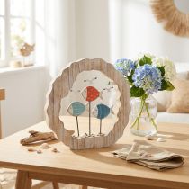 Produkt Dekoracja stołu drewno rybne do umieszczenia niebieskiej, czerwonej dekoracji morskiej Ø28cm