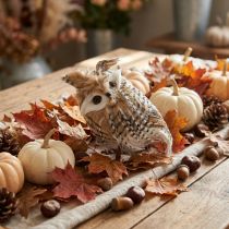 Produkt Leśna sowa, jesienna dekoracja, dekoracyjna sowa, Halloween H16cm