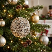 Produkt Christmas Ball White Christmas Tree Decoration Snowball Ø12cm