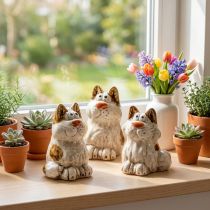 Produkt Ceramiczne figurki dekoracyjne w kształcie kotów, zabawne figurki zwierząt do dekoracji salonu, 8 cm, 4 sztuki