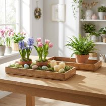 Produkt Taca drewniana prostokątna taca ozdobna drewniana 39×15,5×4cm 2szt