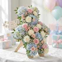 Produkt Figurka misia z pianki florystycznej na podstawce, 48,5 cm x 42 cm, wys. 5 cm, 1 szt.