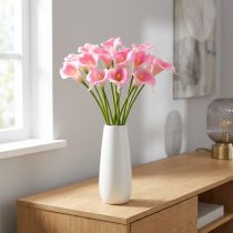 Produkt Kwiat ozdobny kalia różowy 57cm 12szt