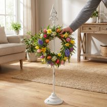 Produkt Stojak na wianek biały shabby chic 1 wieszak wys. 76cm