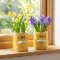 Produkt Cylindryczny, dekoracyjny ceramiczny wazon w kształcie kaczki do stylowego domu, 13 cm, 2 sztuki