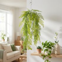 Produkt Sztuczna paproć wisząca, dekoracyjna ozdoba wnętrz, nowoczesny akcent, 80 cm