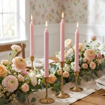 Produkt Świece stożkowe PURE Antique Rose Wenzel Candles Pink 250/23mm 4 szt.