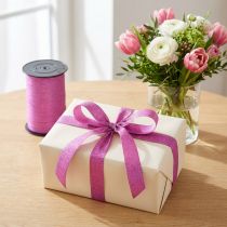Produkt Wstążka prezentowa z brokatem Magnetico Metallic Pink 10mm 100m